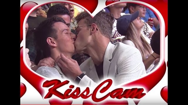 LA Lakers Kiss Cam.