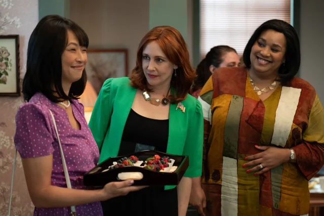 (L-R) Joy Osmanski and Vera Farmiga in ‘Boots’