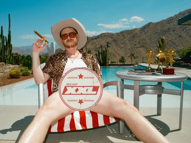 Models pose for Thomas Knights on the Red Hot XXL shoot.