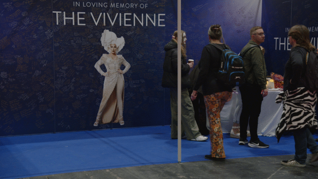 Memorial dedicated to The Vivienne with fans paying their respects.