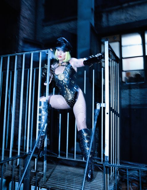 Nicky Doll posing for Marco Ovando