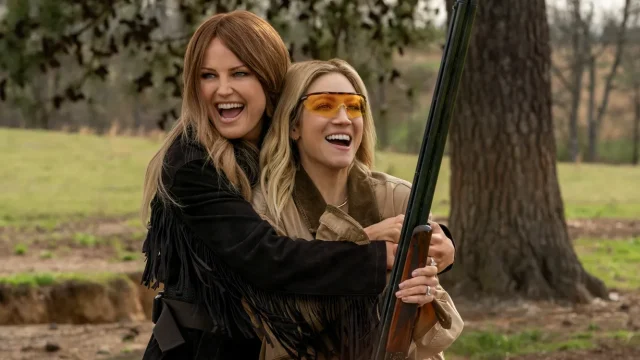 Malin Akerman, left, and Brittany Snow in "The Hunting Wives." Photo: Netflix