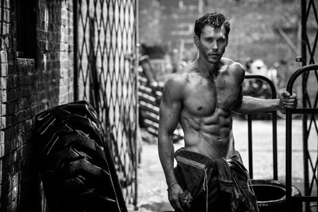 Austin Butler posing for Men's Health