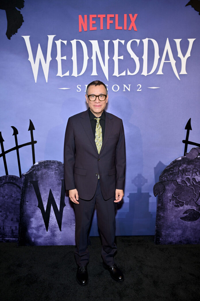 NEW YORK, NEW YORK - AUGUST 05: Fred Armisen attends the Wednesday S2 NY Fan Screening at Paris Theater on August 05, 2025 in New York City. (Photo by Roy Rochlin/Getty Images for Netflix)