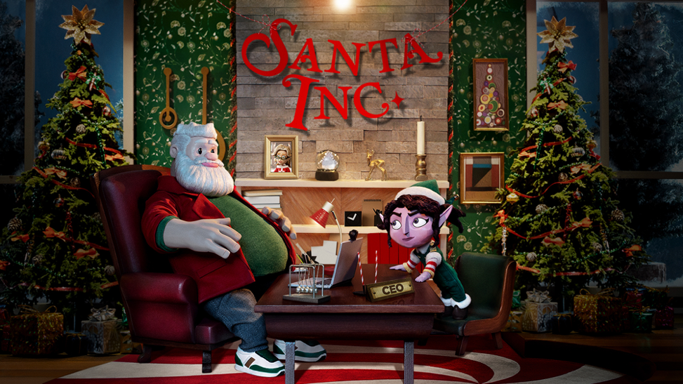 Seth Rogen voicing animated Santa in HBO Max’s Santa Inc. (2021)