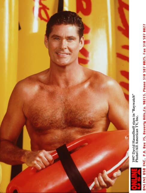 1997 David Hasselhoff stars in "Baywatch"