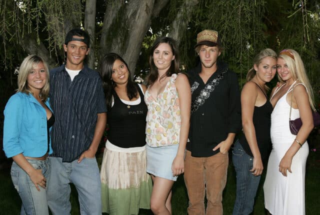 Kristin Cavallari, Stephen Colletti, Lauren Conrad and other castmembers of MTV's "Laguna Beach: The Real Orange County" 