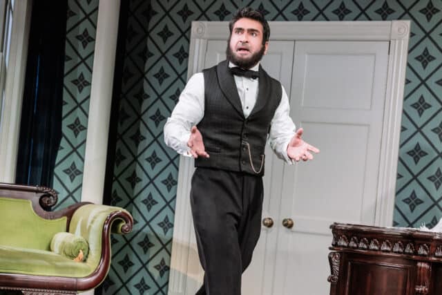 Kumail Nanjiani in OH, MARY! on Broadway — photo credit Evan Zimmerman for MurphyMade