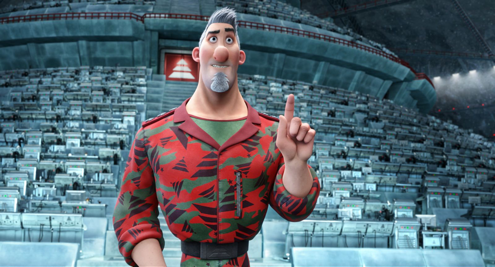 Steve Claus, Santa’s son, in Arthur Christmas (2011) voiced by Hugh Laurie