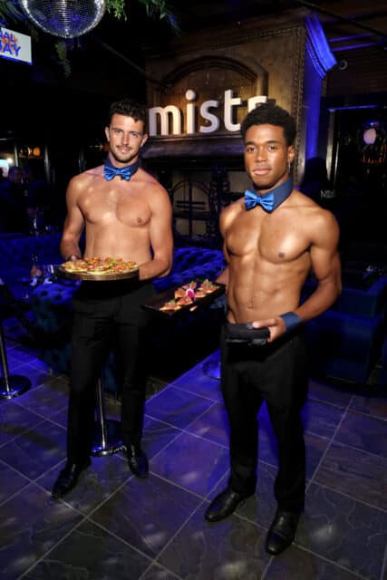 Hors d'oeuvres with Models during MISTR's National PrEP Day at The Abbey on October 09, 2025 in West Hollywood, California. 