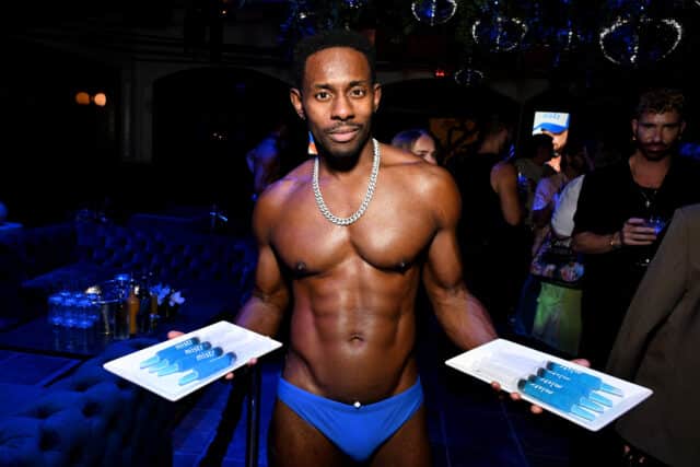 Drinks are served during MISTR's National PrEP Day at The Abbey on October 09, 2025 in West Hollywood, California. 