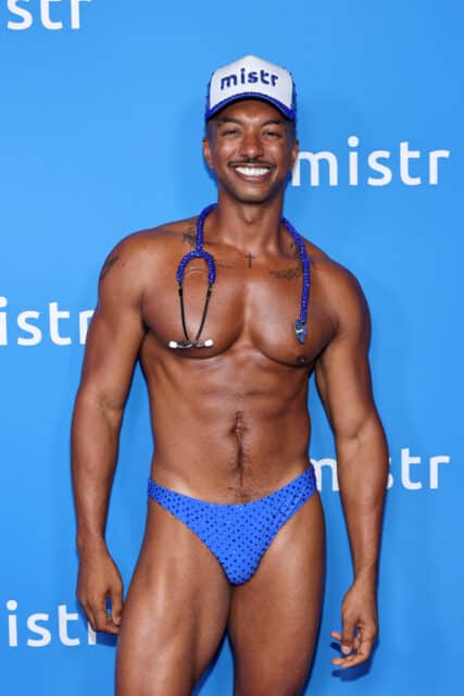 Christian Dante White attends MISTR's National PrEP Day at The Abbey on October 09, 2025 in West Hollywood, California. 