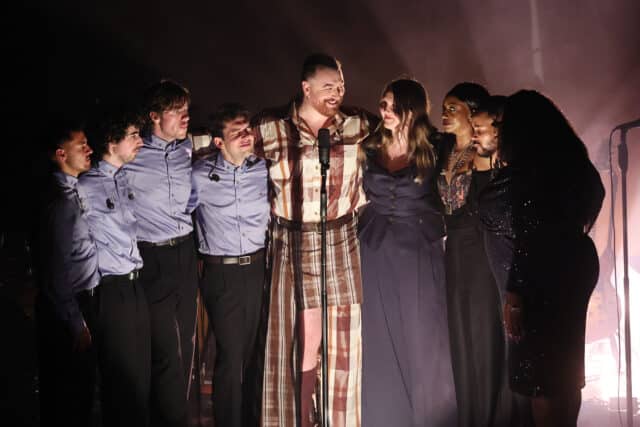 Sam Smith performs onstage during the Sam Smith: “To Be Free New York City” Residency at Warsaw on October 15, 2025 in New York City. 