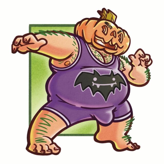 Spooky gay illustration by @squarebears