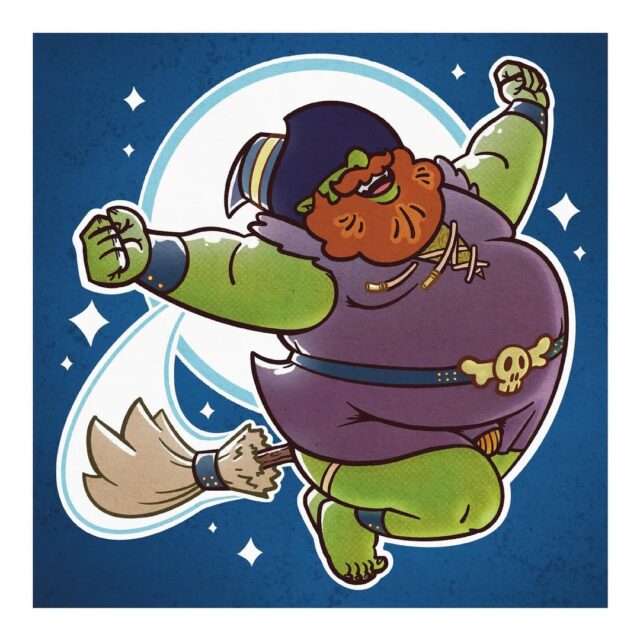 Spooky gay illustration by @squarebears