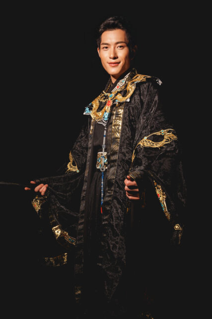 The men of Mister Global 2025 dressed in costume celebrating their unique cultural heritage.