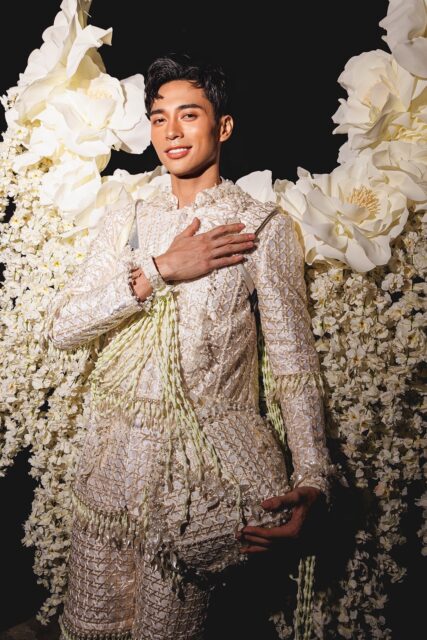 The men of Mister Global 2025 dressed in costume celebrating their unique cultural heritage.