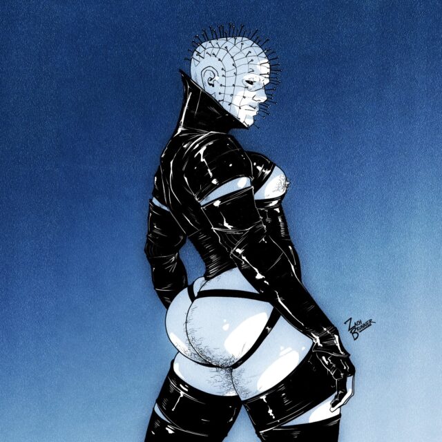 Spooky gay illustration by @zacharyiswackary