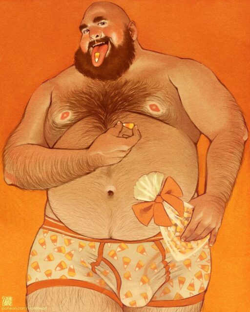 Spooky gay illustration by @ryantheart