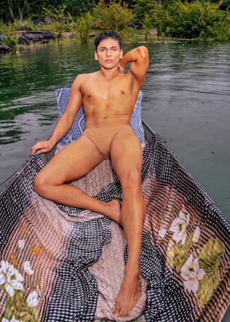 Mr. Paraguay pictured on a boat for Mister Global in Thailand, 2025
