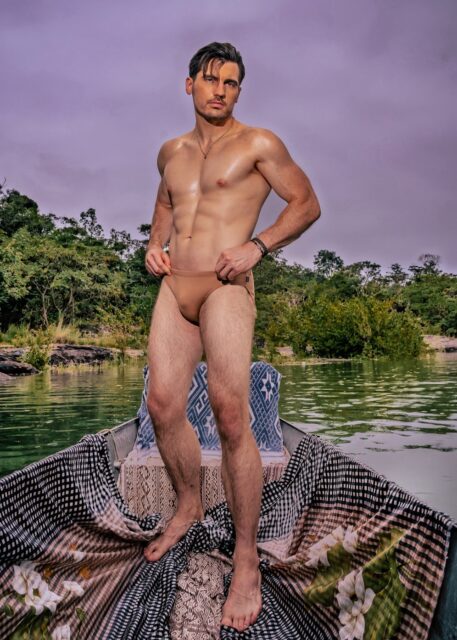 Mr. Poland pictured on a boat for Mister Global in Thailand, 2025