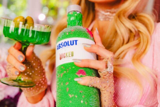 Absolut joins forces with Paris Hilton for a ‘Wicked: For Good’ cocktail collection, raising funds for the Human Rights Campaign Foundation.