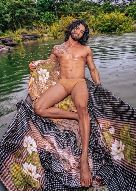 Mr. Sri Lanka pictured on a boat for Mister Global in Thailand, 2025