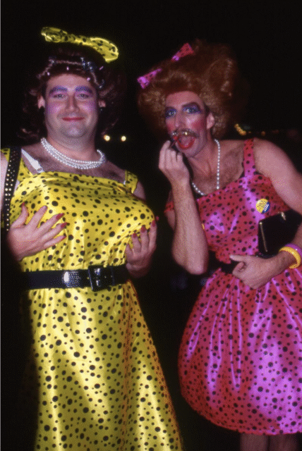 Explore West Hollywood’s 1980s Halloweens with outrageous drag, playful mayhem, and iconic costumes that inspired the queer community.