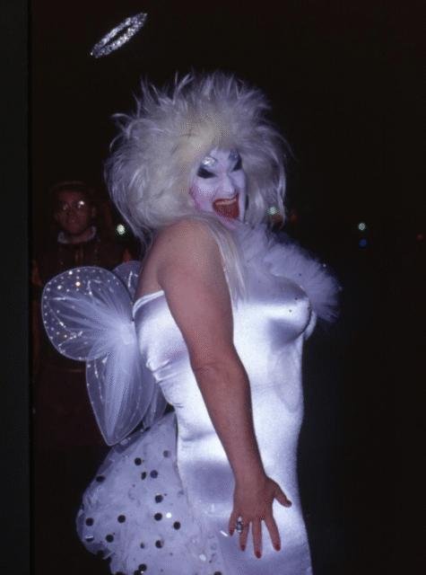 Explore West Hollywood’s 1980s Halloweens with outrageous drag, playful mayhem, and iconic costumes that inspired the queer community.