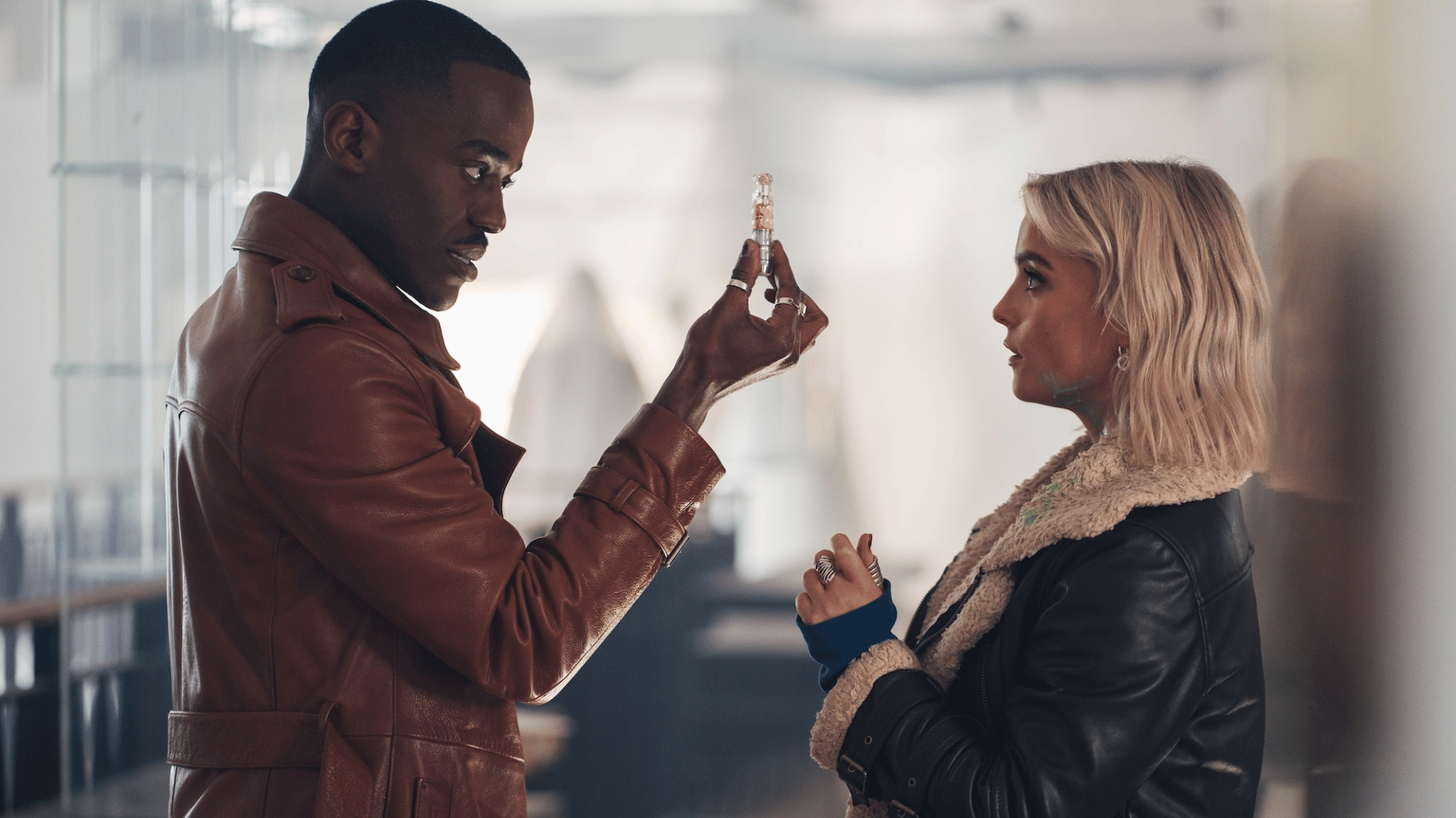 Picture Shows: The Doctor (Ncuti Gatwa) Ruby Sunday (Millie Gibson)Credit: James Pardon/BBC Studios/Disney/Bad Wolf