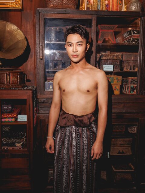 Mr. Macau wrapped in the elegance of Isan Thai silk for Mister Global, 2025