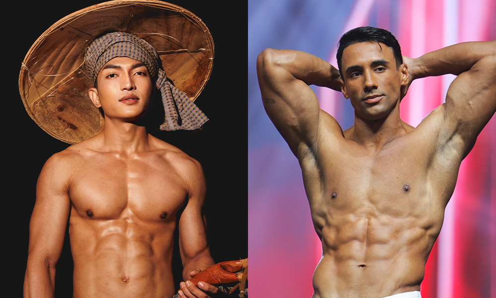 Mister Global 2025 stars pose for the camera in Thailan