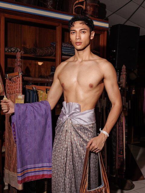 Mr. Philippines wrapped in the elegance of Isan Thai silk for Mister Global, 2025