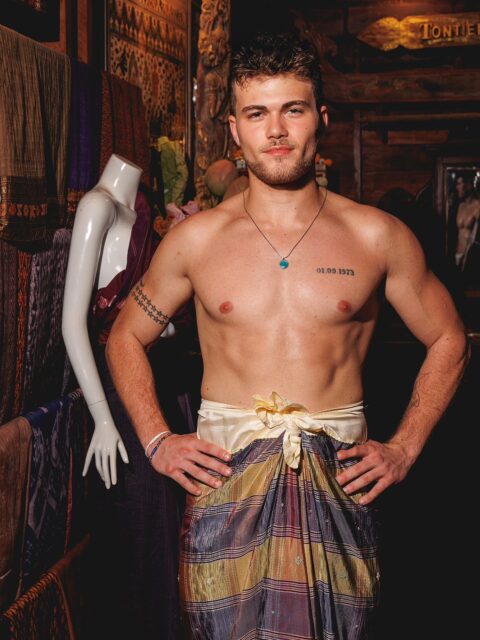 Mr. Turkiye wrapped in the elegance of Isan Thai silk for Mister Global, 2025