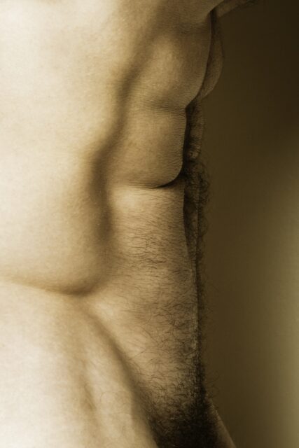 Close-up intimate shots of the male body by Ahmad Naser
