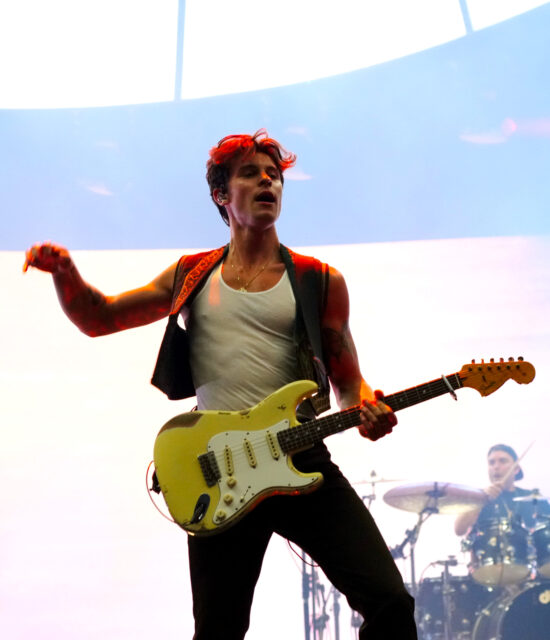 Shawn Mendes performs onstage during the opening night of Shawn Mendes Wonder: The World Tour at Moda Center on June 27, 2022 in Portland, Oregon. 