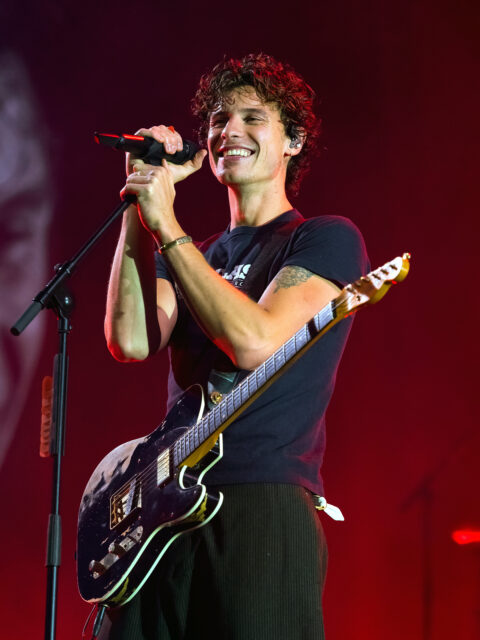 Shawn Mendes performs onstage during a concert at The O2 Arena on August 16, 2025 in London, England. 