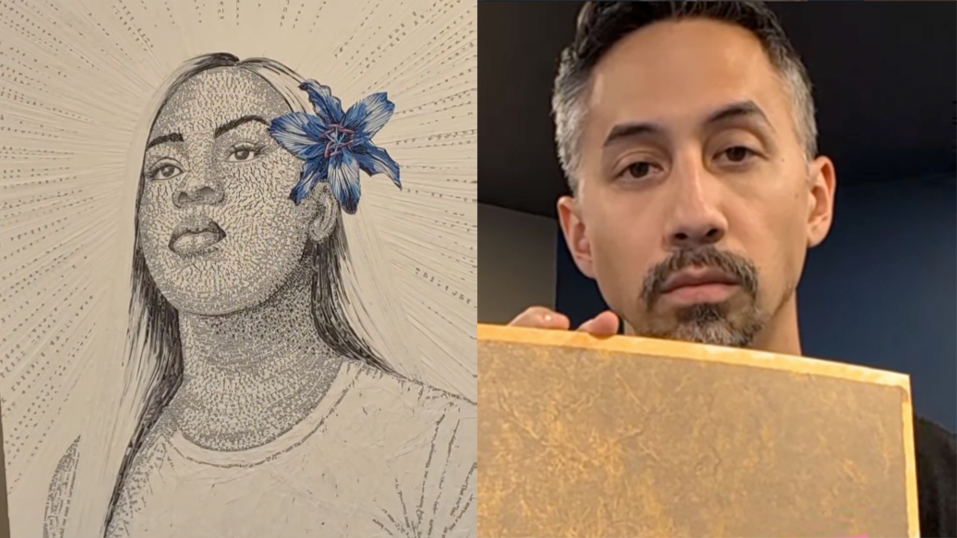 Tai Ericson creates portraits of murdered trans women using Harry Potter books, with part of proceeds supporting trans advocacy.