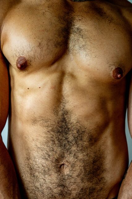 Close-up intimate shots of the male body by Ahmad Naser