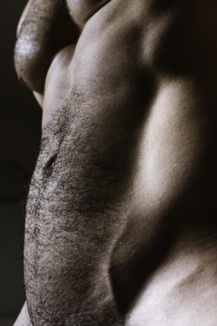 Close-up intimate shots of the male body by Ahmad Naser