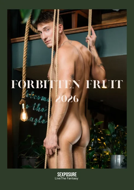 Photo of Zac Warkentin, shot by Hannes van der Merwe for their latest calendar 'Forbitten Fruit'