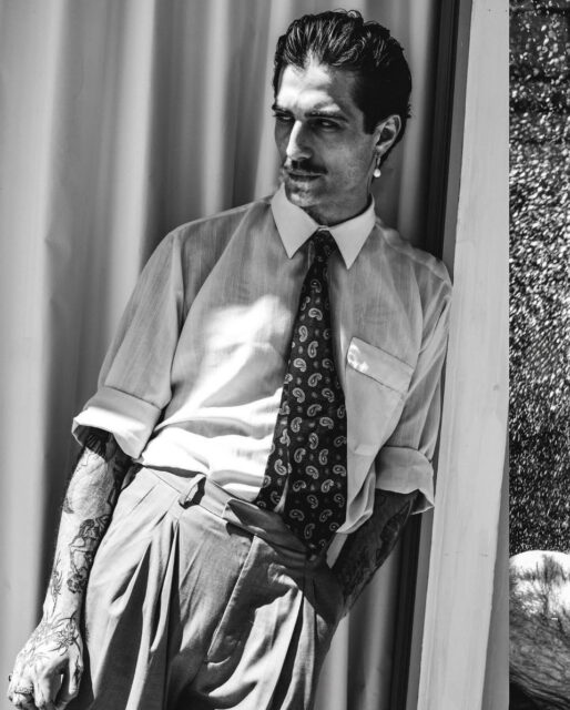 Damiano David stuns in a steamy Damon Baker photoshoot, showing off tattoos, curves, and rock-star energy while his solo career rises.