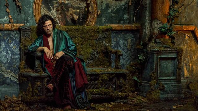 FRANKENSTEIN. Oscar Isaac as Victor Frankenstein in Frankenstein. Cr. Ken Woroner/Netflix © 2025.