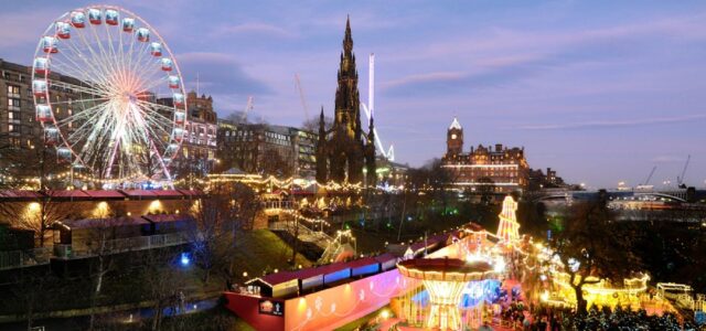 Edinburgh during Christmas time