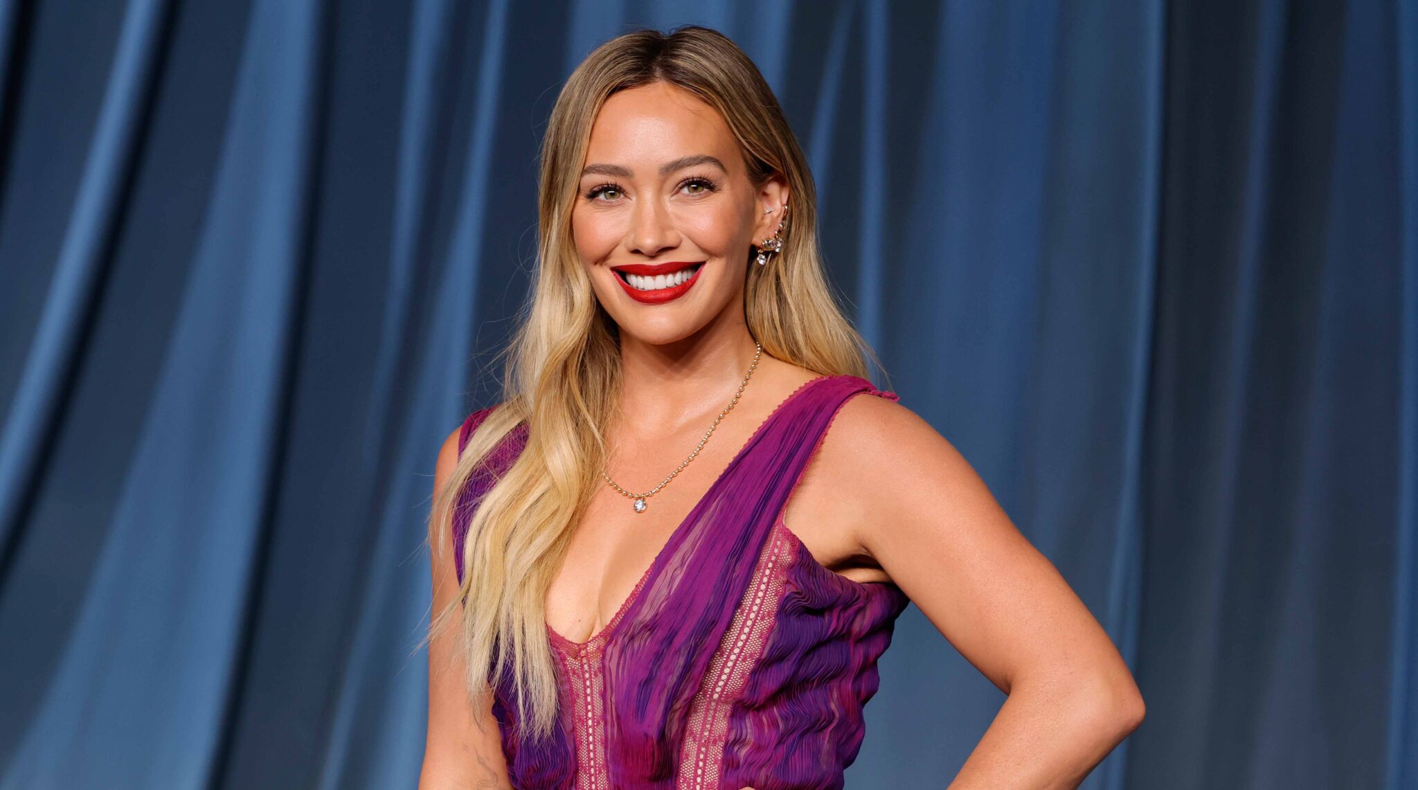 LOS ANGELES, CALIFORNIA - OCTOBER 18: Hilary Duff attends the 5th Annual Academy Museum Gala at the Academy Museum of Motion Pictures on October 18, 2025 in Los Angeles, California. (Photo by Frazer Harrison/WireImage)