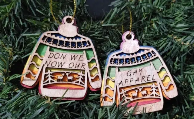 Don We Now Our Gay Apparel Ugly Sweater Ornament