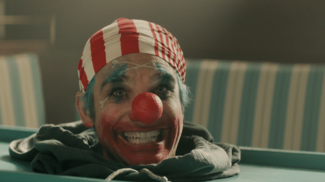 One Piece. Jeff Ward as Buggy The Clown in season 1 of One Piece. Cr. Courtesy of Netflix © 2023