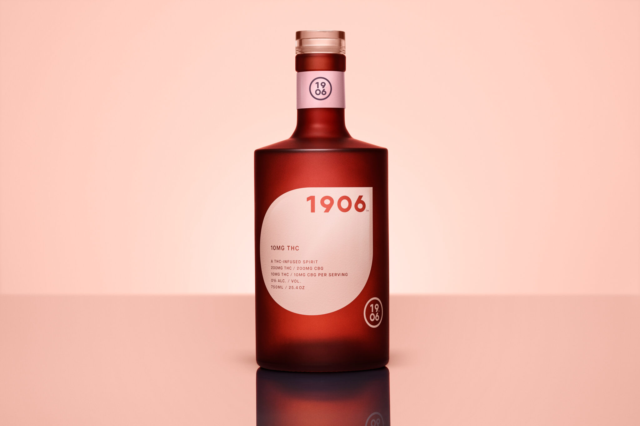 At $59, each bottle contains 200mg THC + 200mg CBG (5mg/serving) offering a shareable and cost-effective alternative to single-serve cannabis drinks. Photo: 1906 Spirits