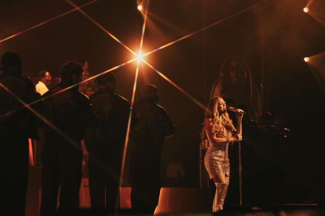 Rihanna was spotted vibing to “All I Want For Christmas Is You” during Mariah Carey’s holiday finale, now streaming on Apple Music.