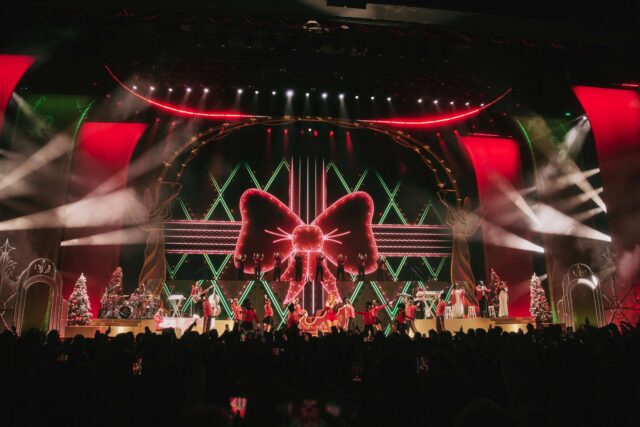 Rihanna was spotted vibing to “All I Want For Christmas Is You” during Mariah Carey’s holiday finale, now streaming on Apple Music.